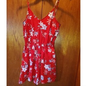Red Floral Romper H&M